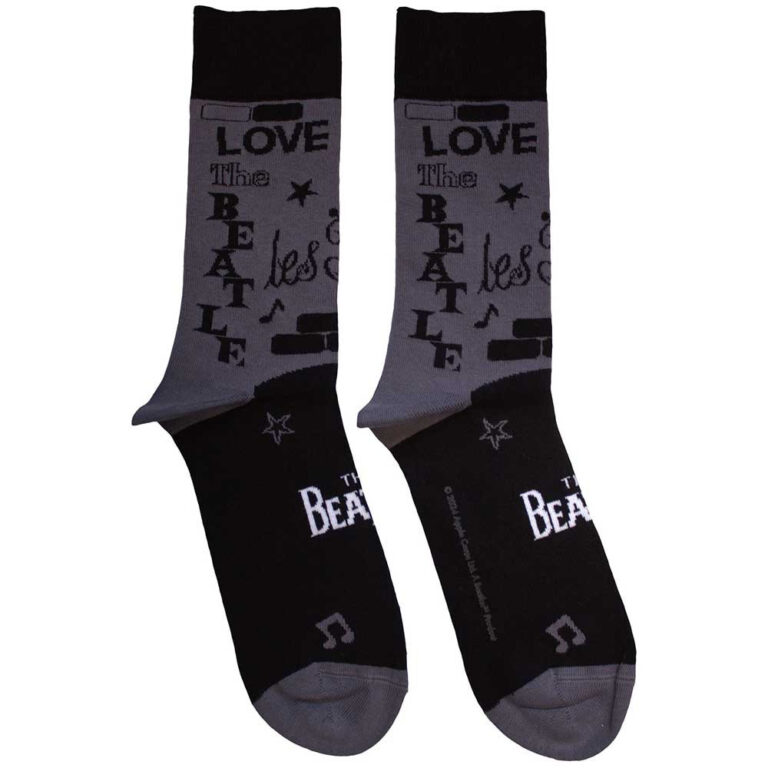 The Beatles Unisex Cavern Charcoal Grey Socks