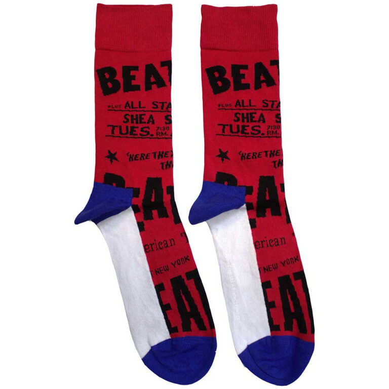 The Beatles Unisex USA Red Socks