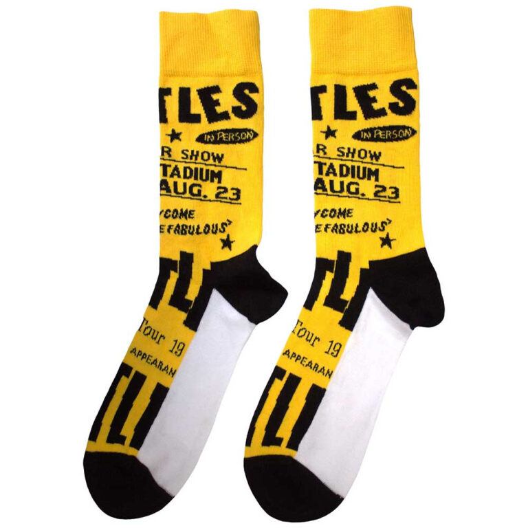 The Beatles Unisex USA Yellow Socks