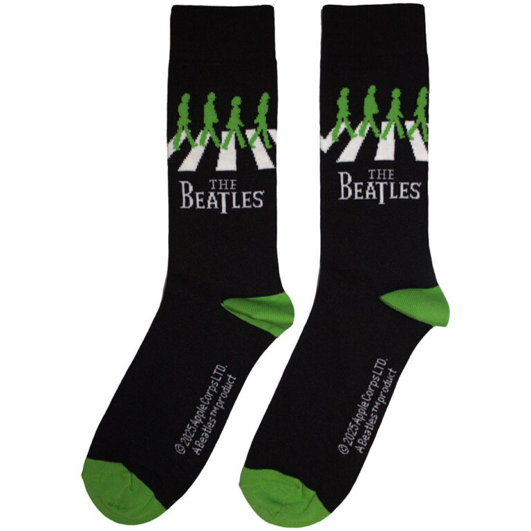 The Beatles Unisex Abbey Road Crossing Black UK Size 6 – 11 Socks