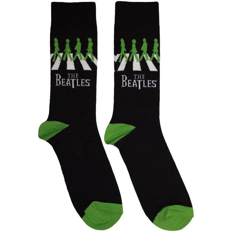 The Beatles Unisex Abbey Road Crossing Black UK Size 6 – 11 Socks