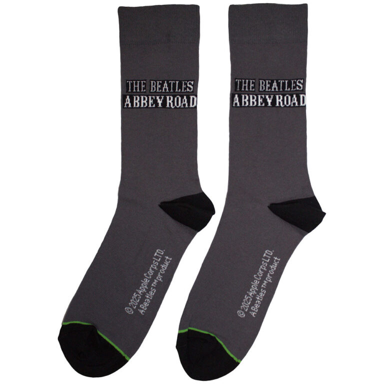 The Beatles Unisex Abbey Road Sign Grey UK Size 6 – 11 Socks