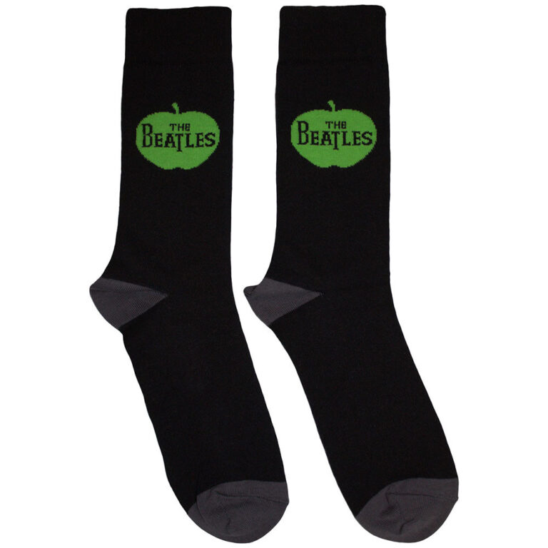 The Beatles Unisex Apple Black UK Size 6 – 11 Socks