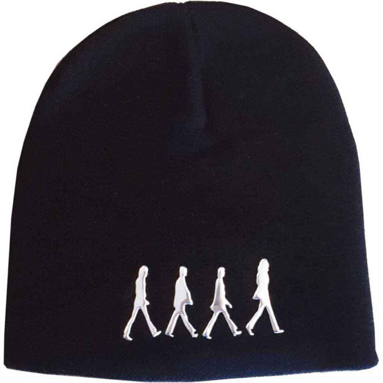 The Beatles Unisex Sonic Silver Abbey Road Black Beanie Hat