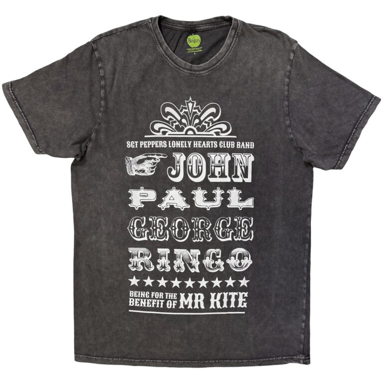 The Beatles Mr Kite Charcoal Grey T-Shirt