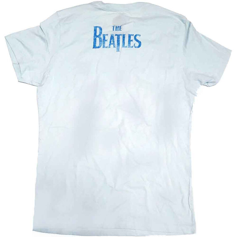 The Beatles Vintage Ob La Di Pale Blue Back Print Ladies T-Shirt