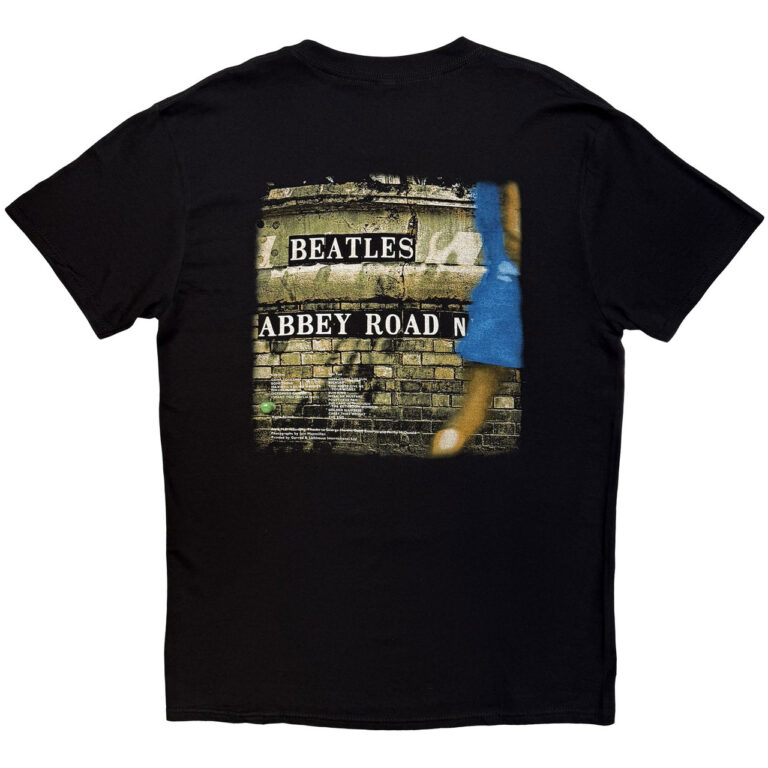 The Beatles Vintage Abbey Road Black Back Print T-Shirt