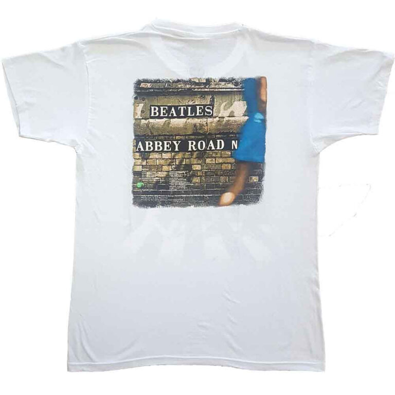 The Beatles Vintage Abbey Road White Back Print T-Shirt
