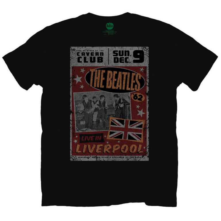 The Beatles Live in Liverpool Black T-Shirt