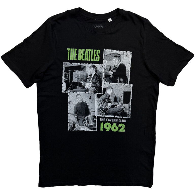 The Beatles Cavern Shots 1962 Black T-Shirt