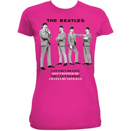 The Beatles You Can’t Do That Fuchsia Pink Ladies T-Shirt