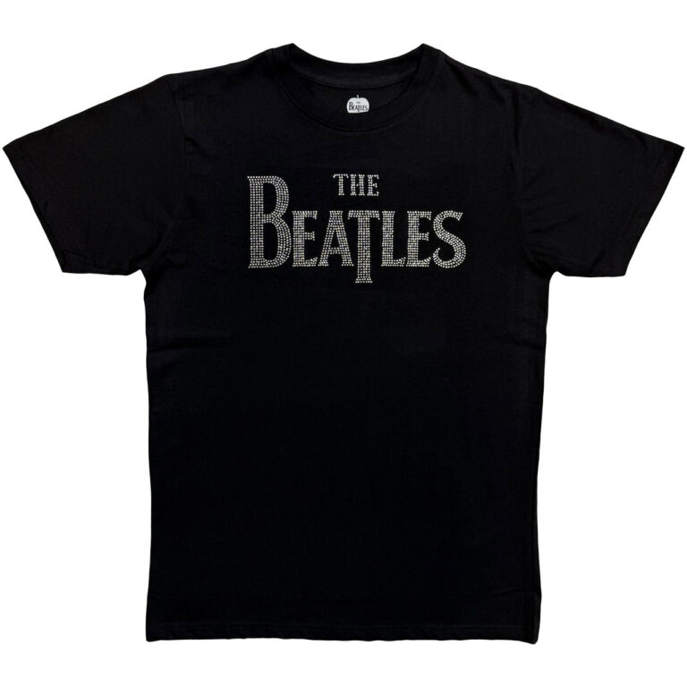 The Beatles Drop T Crystals Black Embellished T-Shirt
