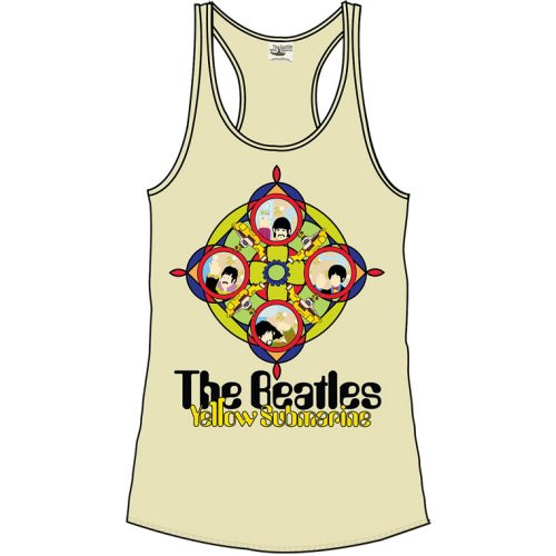 The Beatles Yellow Submarine & Portholes Sand LOS Ladies Vest