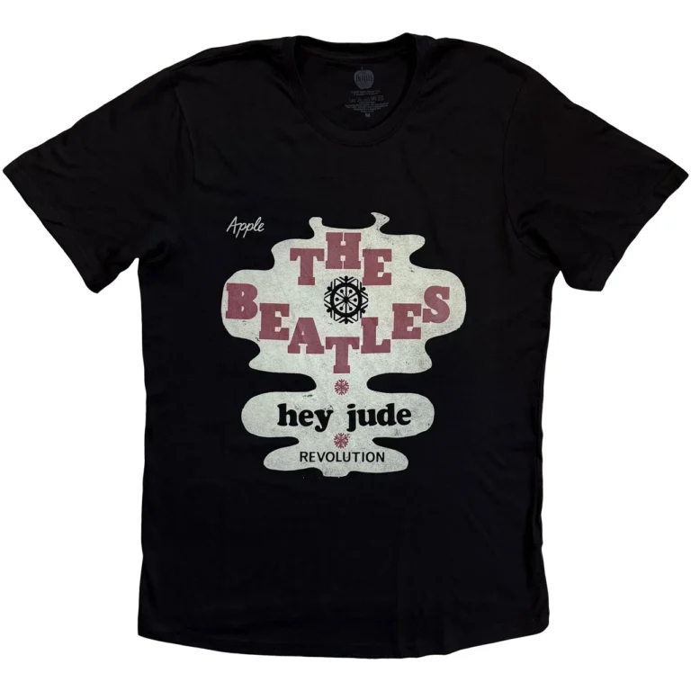The Beatles Hey Jude/Revolution Black T-Shirt