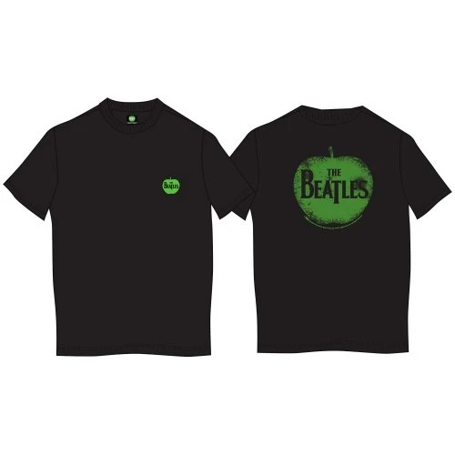 The Beatles In Apple Black Back Print LOS T-Shirt