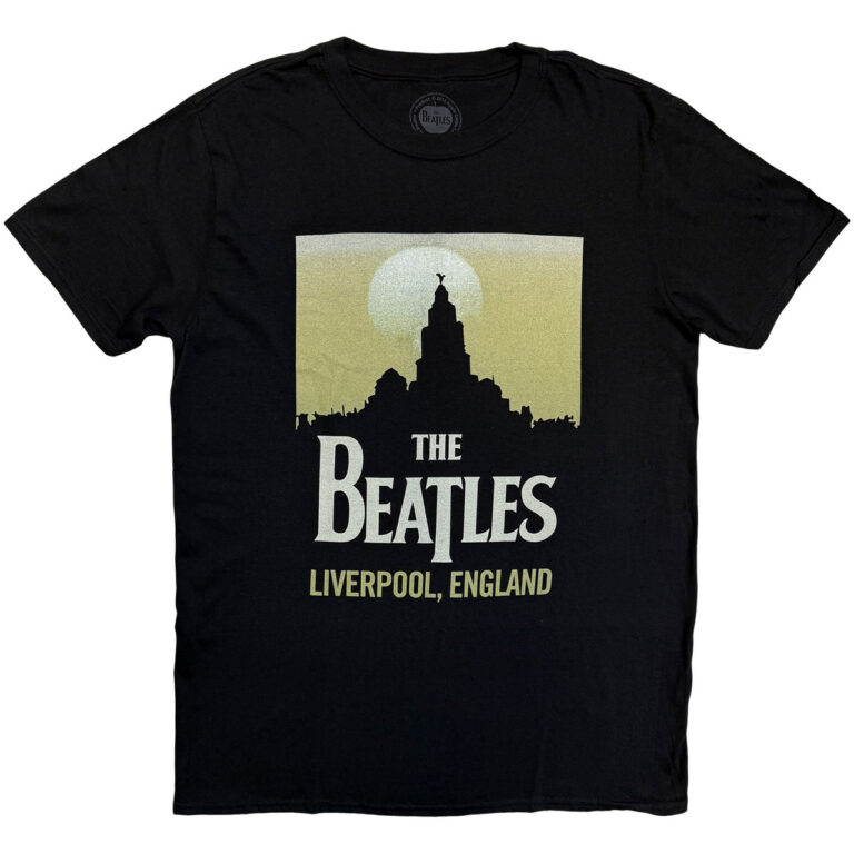 The Beatles Liverpool, England Black T-Shirt