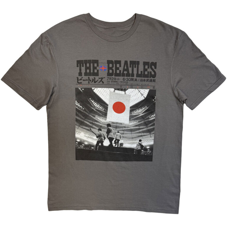 The Beatles At the Budokan Charcoal Grey T-Shirt