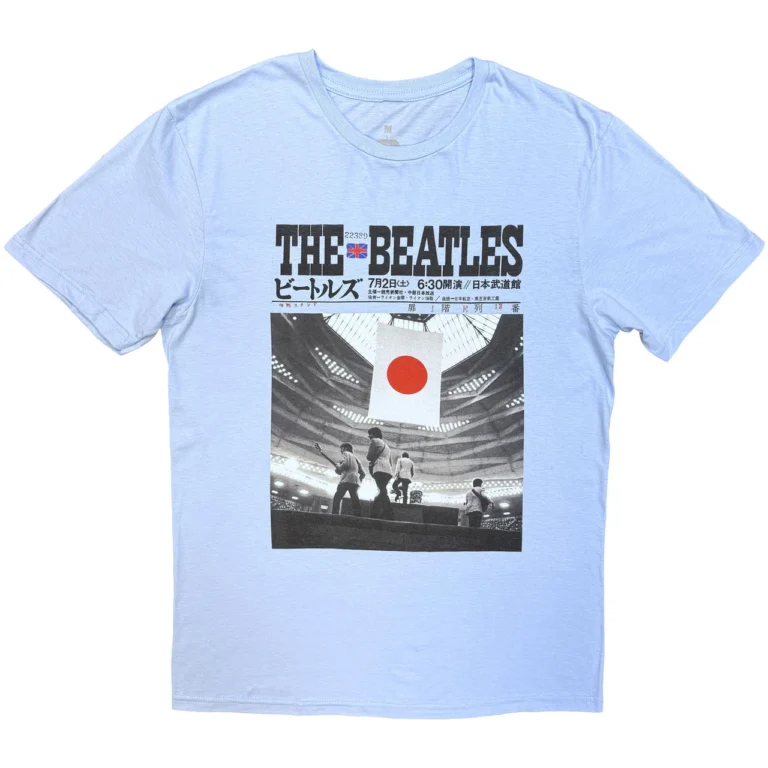 The Beatles At the Budokan Light Blue T-Shirt