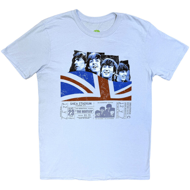 The Beatles Shea Stadium Light Blue T-Shirt