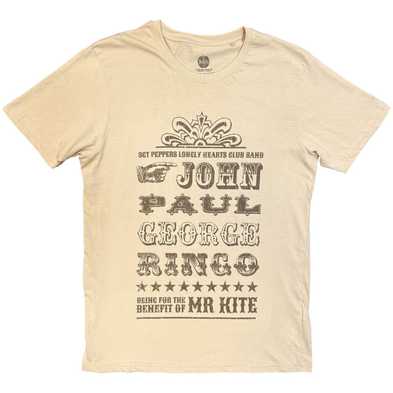 The Beatles Mr Kite Sand T-Shirt