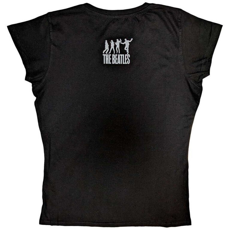 The Beatles At The Cavern Black Back Print Ladies T-Shirt