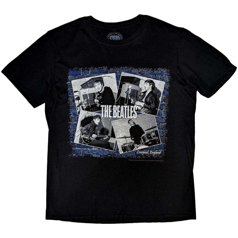 The Beatles At The Cavern Black Back Print T-Shirt