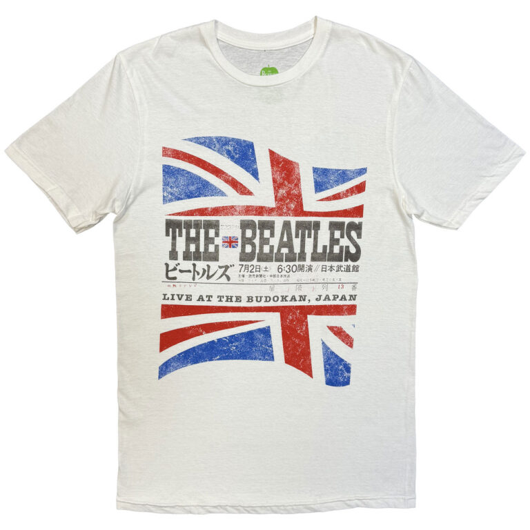 The Beatles Budokan Set List White Back Print T-Shirt