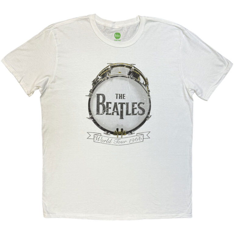 The Beatles World Tour 1966 White T-Shirt