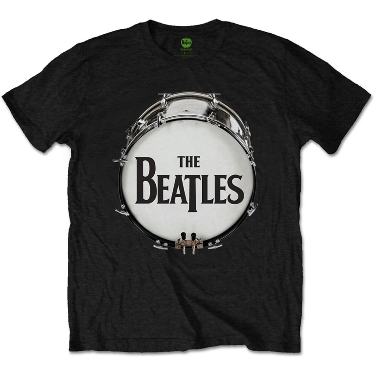 The Beatles Original Drum Skin Black T-Shirt