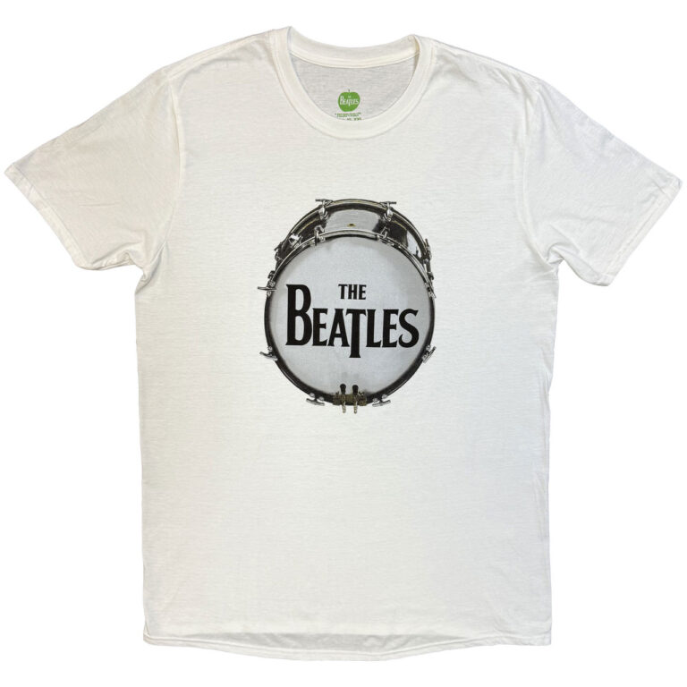 The Beatles Original Drum Skin White T-Shirt