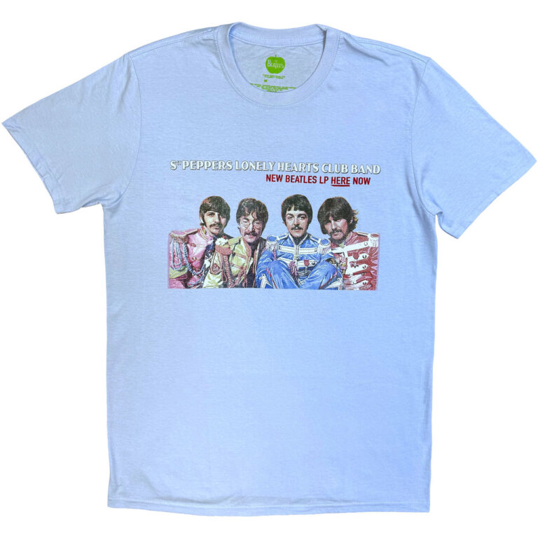 The Beatles LP Here Now Light Blue T-Shirt