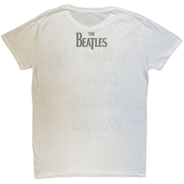 The Beatles My Guitar Gently Weeps White Back Print T-Shirt