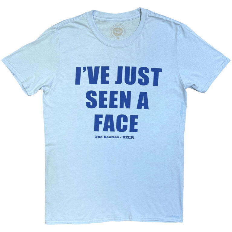 The Beatles I’ve Just Seen A Face Light Blue Back Print T-Shirt