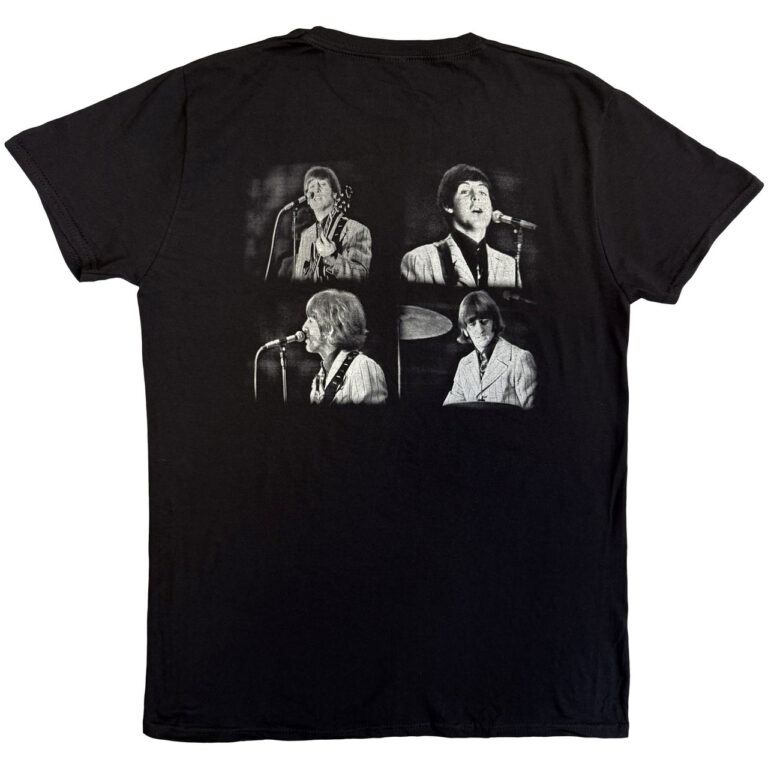 The Beatles Live in Japan Black Back Print T-Shirt