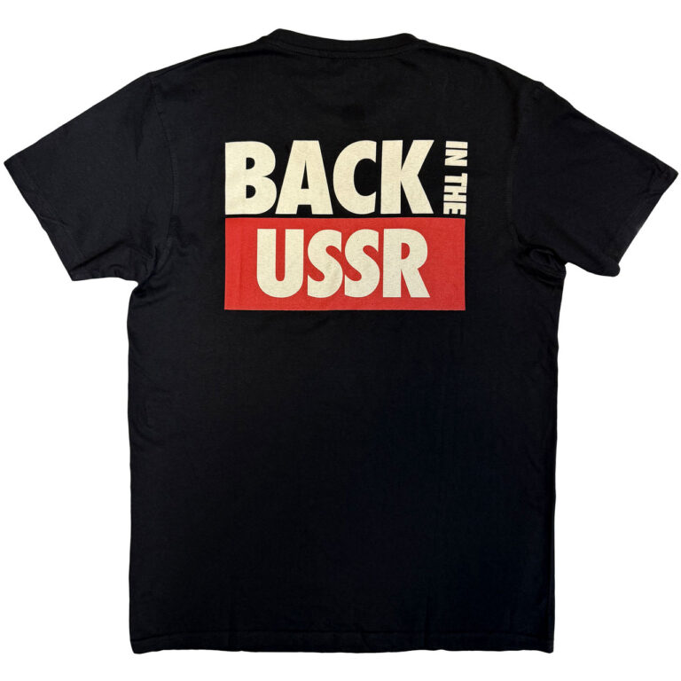 The Beatles Back In The USSR Black Back Print T-Shirt