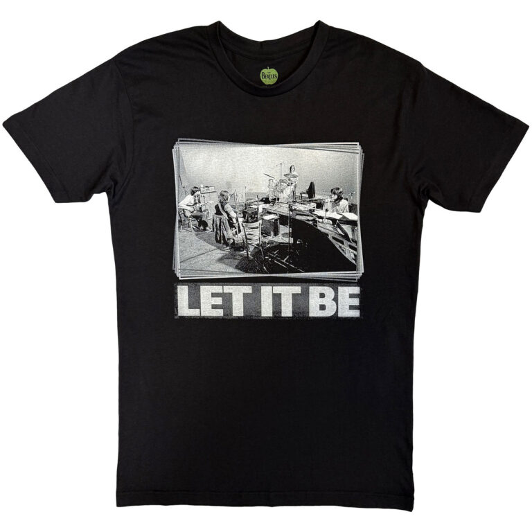 The Beatles Let It Be Studio Black T-Shirt