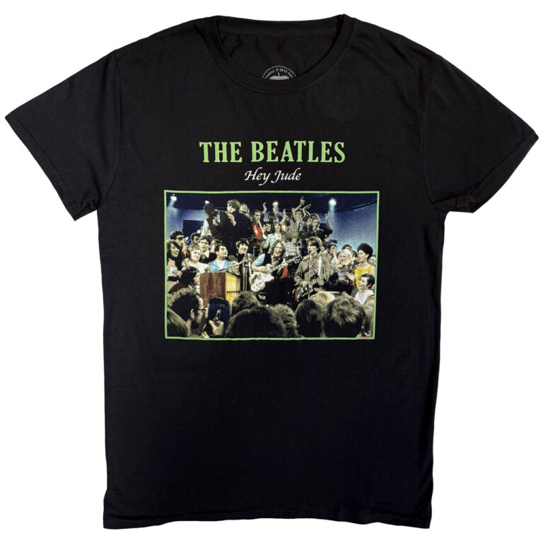 The Beatles Hey Jude Live Black T-Shirt