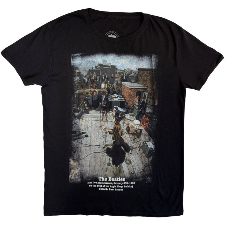 The Beatles 3 Savile Row Black Back Print T-Shirt