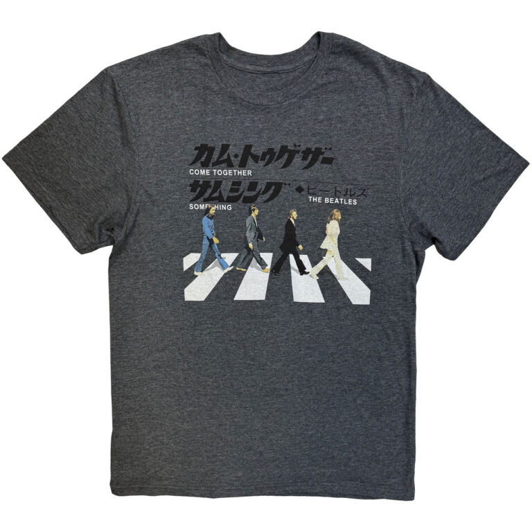 The Beatles Abbey Road Japanese Heather Grey T-Shirt