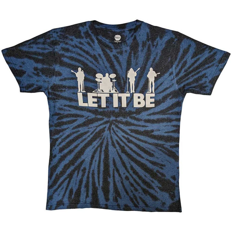 The Beatles Let It Be Silhouette Black Wash Collection T-Shirt