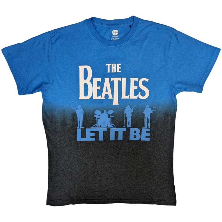 The Beatles Let It Be Split Blue Wash Collection T-Shirt