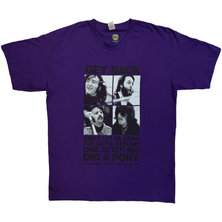 The Beatles 3 Savile Row Purple T-Shirt