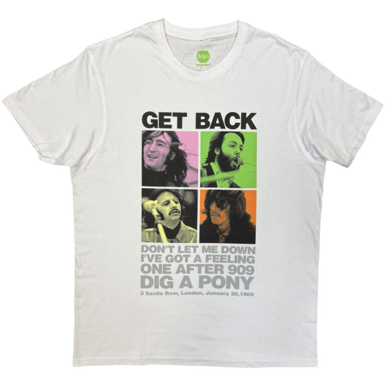 The Beatles 3 Savile Row White T-Shirt