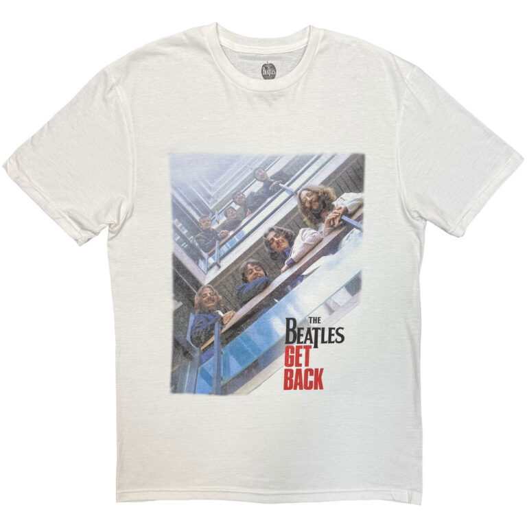 The Beatles Get Back Poster White T-Shirt