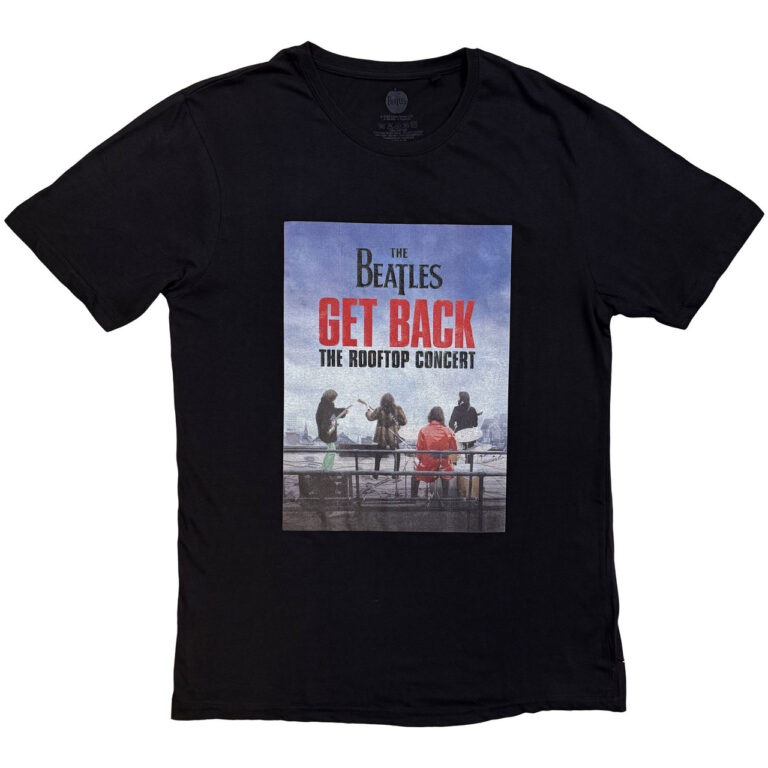 The Beatles Rooftop Concert Black T-Shirt