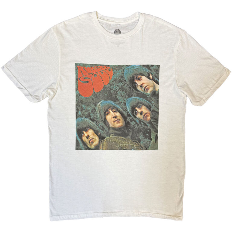 The Beatles Rubber Soul Album Cover White T-Shirt