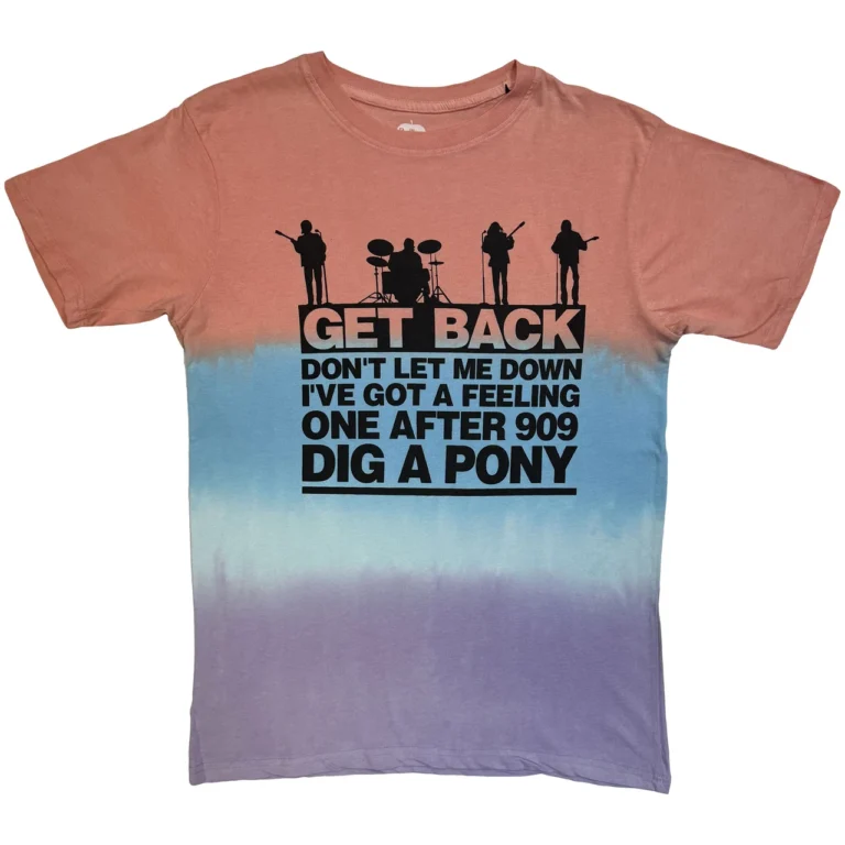 The Beatles Get Back Gradient Multicolour Wash Collection T-Shirt