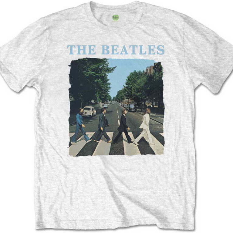 The Beatles Abbey Road & Logo White T-Shirt