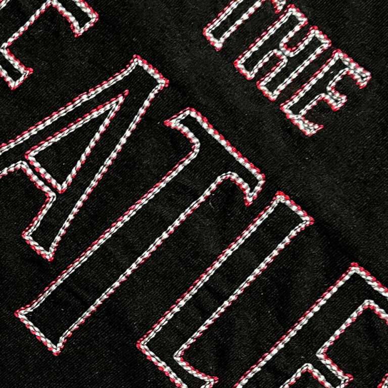 The Beatles Drop T Embroidered Black Embellished T-Shirt