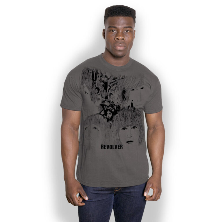 The Beatles Revolver Charcoal Grey T-Shirt